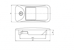 Lock Alu. 155x76mm