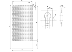 Rak.rögzítő fal acél 1200x2500mm