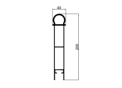 TR 3 system 200 mm top with pivot