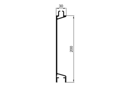 Sistem TR 3 profil oblon intermediar TIR de 200mm