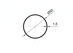 Aluminum tube d=50