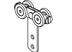 Roller holder,double,zincated