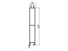 Sistem TR 3 profil inferior de 200mm cu etanşare