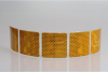 Specular strip for tarpaulins, yellow, 50mm/m 