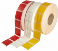 Specular strip for tarpaulins, yellow, 50mm/m 