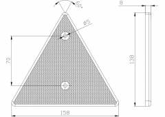 Výstražný trojuholník 138x158mm
