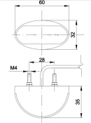 Position lamps LED, red