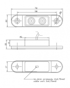 Positionsleuchte 102x24mm LED, weiß