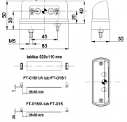 License plate lamp 83x40x30 (LED)