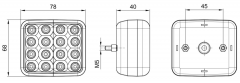 Fog Lamp 78x68x40mm