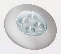 Beltéri lámpa 4 LED D=92x26mm szürke