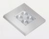 Innere Beleuchtung 4LED silver D=92x26mm