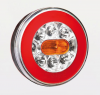 Universal LED rear lamp round, with cable. D=140