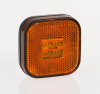 Szélességjelző LED sárga 62x62mm
