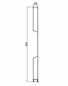 Alumínium Mono profil 400mm