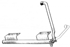 Ajtó kitámasztó horg. L=440 kar=270