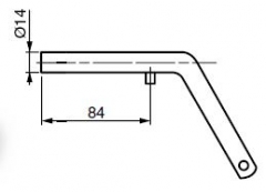 Locking pin d=14