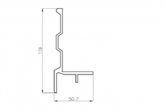 Frame profiles for chamber 25mm