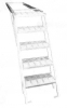 Pull-out five step folding ladder
