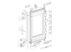 Rear door kit with weldable hinge