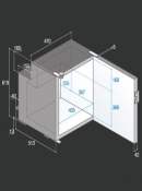 Kühlschrank, 87l, 12/24V