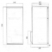 Refrigerator, 142+45l, 12/24V