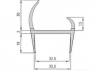 Hűtős gumi,pvc 35x5000mm szürke