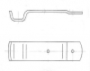 Hebelverschluss Gegenhalter 208x45, verzinkt