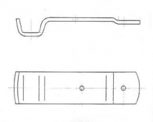 Contrapiesa pt inchizator zincat, 208x45