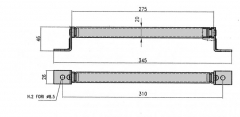 Haltegriff inox L=345/46,L=275/20