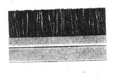 Kefés (nylon) porvédő alu. profil 1m
