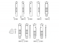 2.Movable tipping pillars - 1 lock