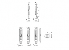 2.Movable tipping pillars - 2 lock