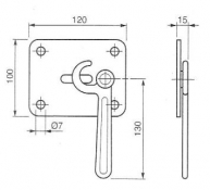 Element za fix.lanca 120x100