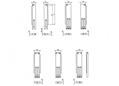 Folding tipping pillars - 1 lock