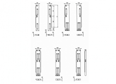 Stĺpiky pre sklápače výklopné - prevedenie s 2 uzávermi