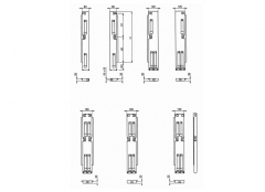 Folding tipping pillars - 2 locks