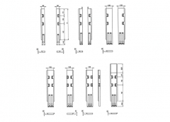 Collapsible pillars with two locks