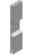 Aluminium hakig Mono profil 350 mm