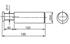 Contrapiesă stâlp basc. TR5 d=17/30 Zn