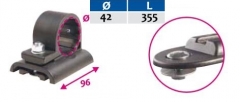 Plastic yoke for mudguard holder d=42mm