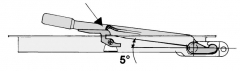 Recessed lock d=16,4 h=34 inox