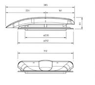 Ventilator 12V alb