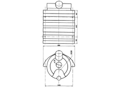 Wasserkanne 32 L Halter mit Henkel