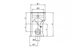 Raw left socket plate with hole