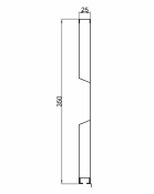 Alumínium Mono profil 350mm