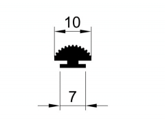 Curtain rubber