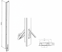 Folding central pillar for 3000 system